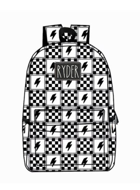 Personalized White Rugged Backpack