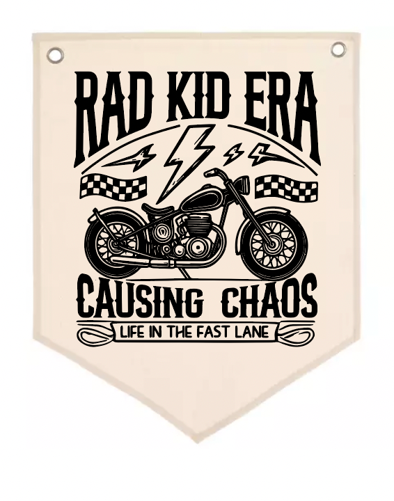 RAD KID ERA CANVAS BANNER