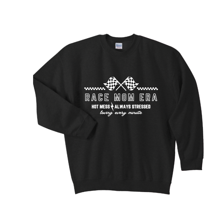 Race Mom Era Crewneck Sweatshirt