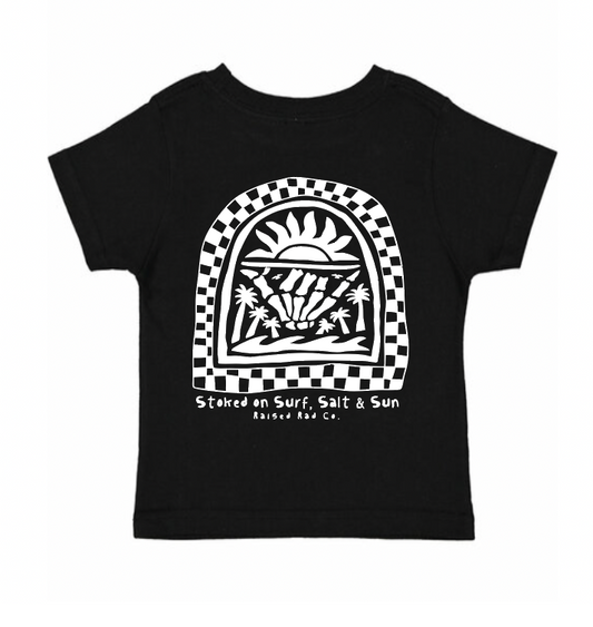 Surf Salt Sun Black Shirt