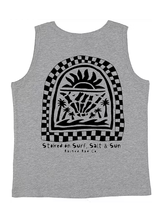 Surf Salt Sun Tank Top Gray