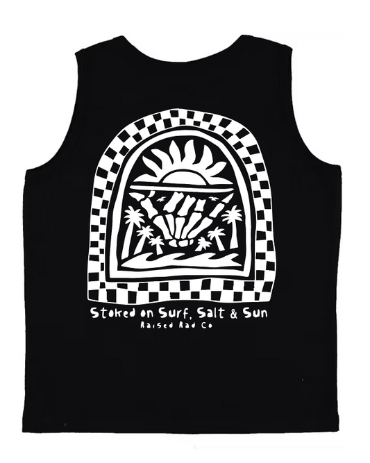 Surf Salt Sun Tank Top Black